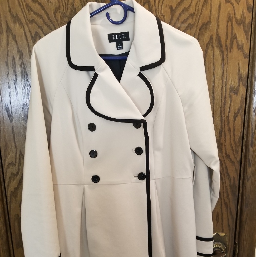 Womens Trench Coat Jacket Tan Sz 12